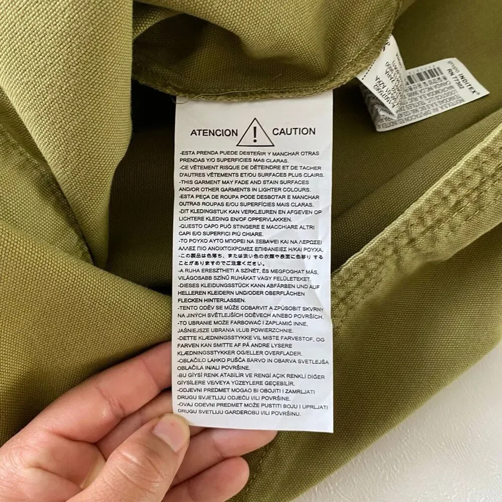 Zara Girls Olive Utility Shirt Dress Size 10 Khaki Button Front